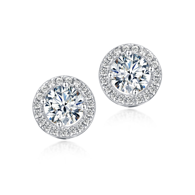 Eliana Moissanite Silver 925 Earrings