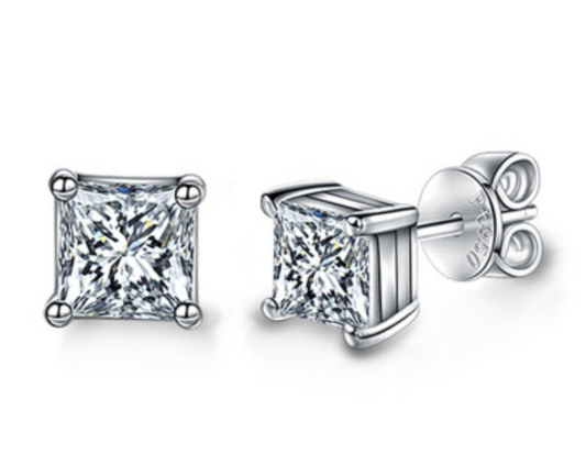 Athena Moissanite Silver 925 Studs