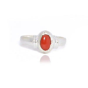 Scarlet Red Silver 925 Ring