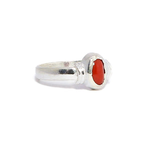 Scarlet Red Silver 925 Ring