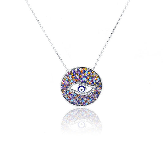 Kaleidoscopic Eye Silver 925 Chain