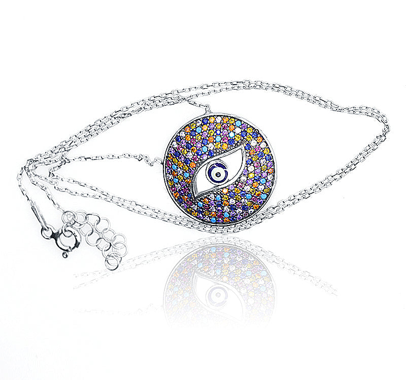 Kaleidoscopic Eye Silver 925 Chain