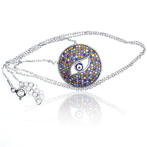 Kaleidoscopic Eye Silver 925 Chain