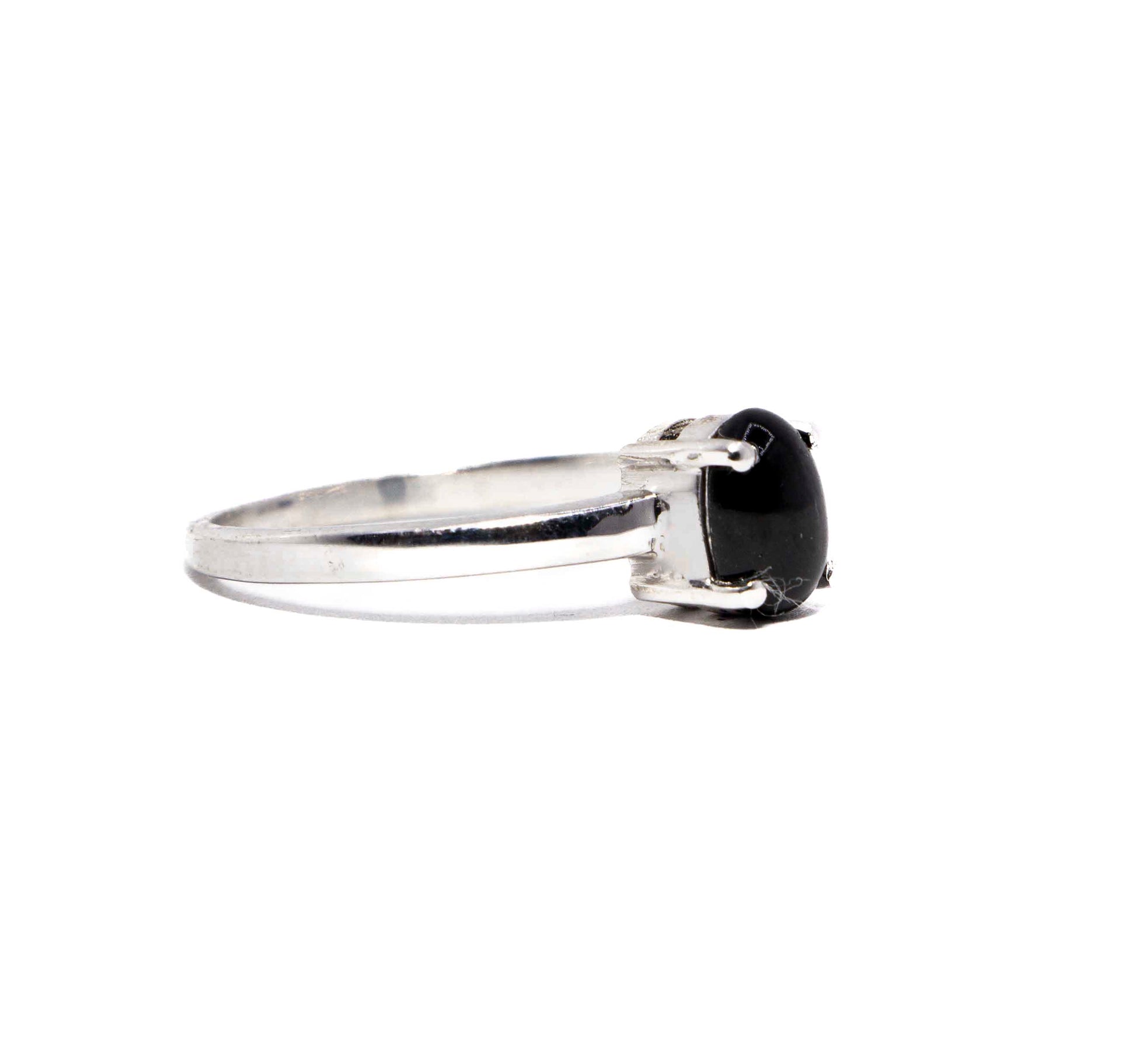 Shanice Black Silver 925 Ring