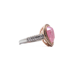 Pink Flame Silver 925 Ring