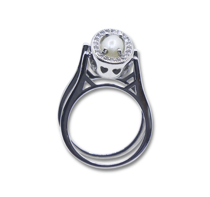 Fancy Pearl Silver 925 Ring