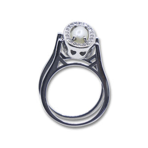 Fancy Pearl Silver 925 Ring