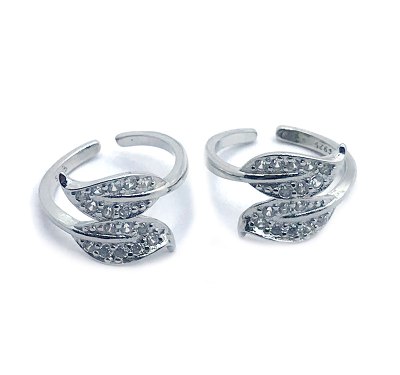 Bay Leaves Silver 925 Toe Ring