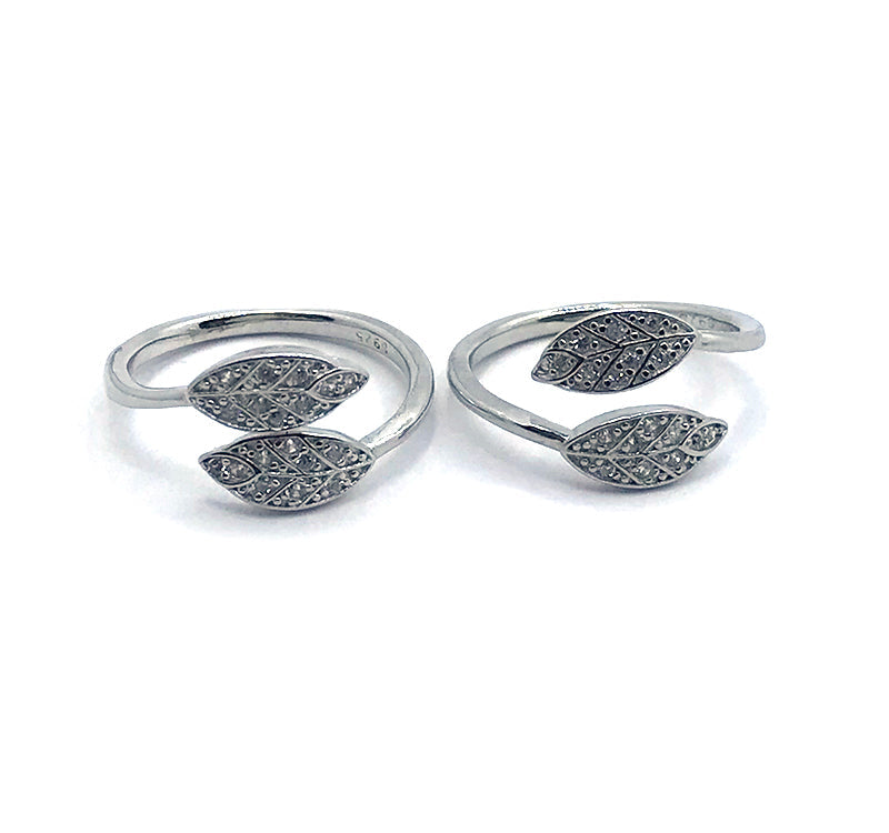 Elm Leaves Silver 925 Toe Ring