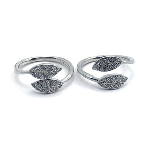 Elm Leaves Silver 925 Toe Ring