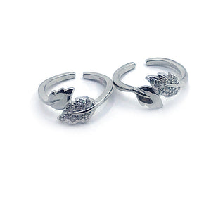 Oak Leaves Silver 925 Toe Ring