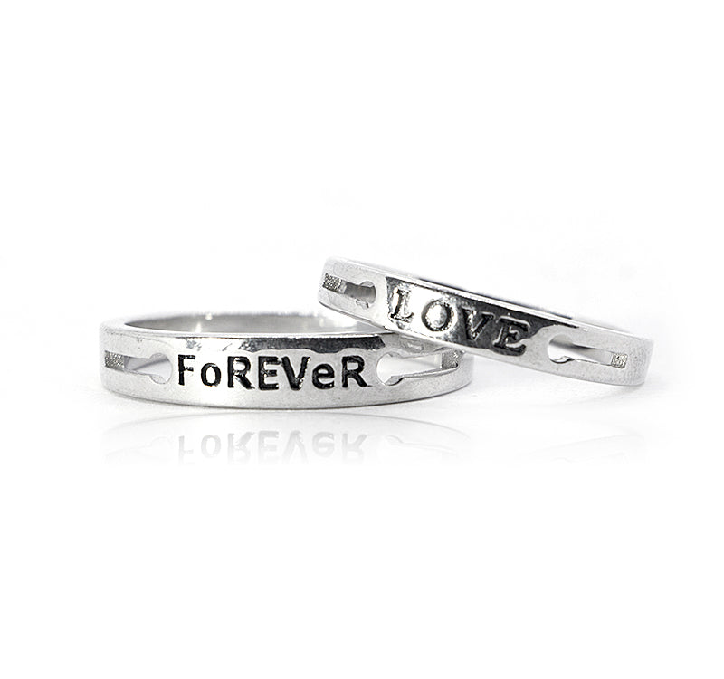 Forever Love Couple Ring Silver 925 Rings