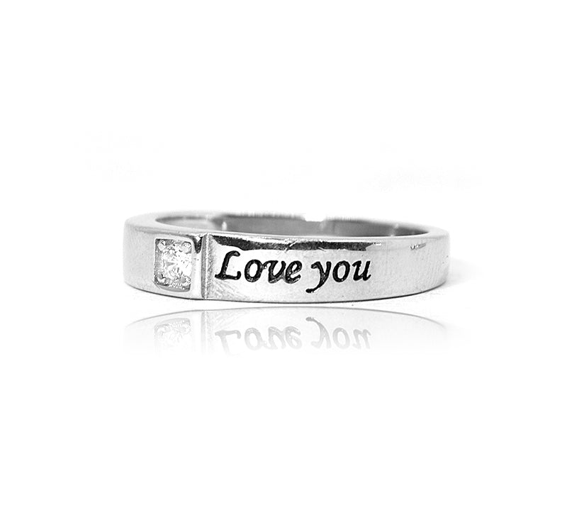 Studded Couple Ring Silver 925 Rings