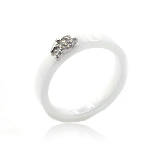 Katy Ceramic Silver 925 Ring