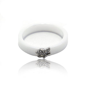 Katy Ceramic Silver 925 Ring