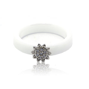 Florus Ceramic Silver 925 Ring