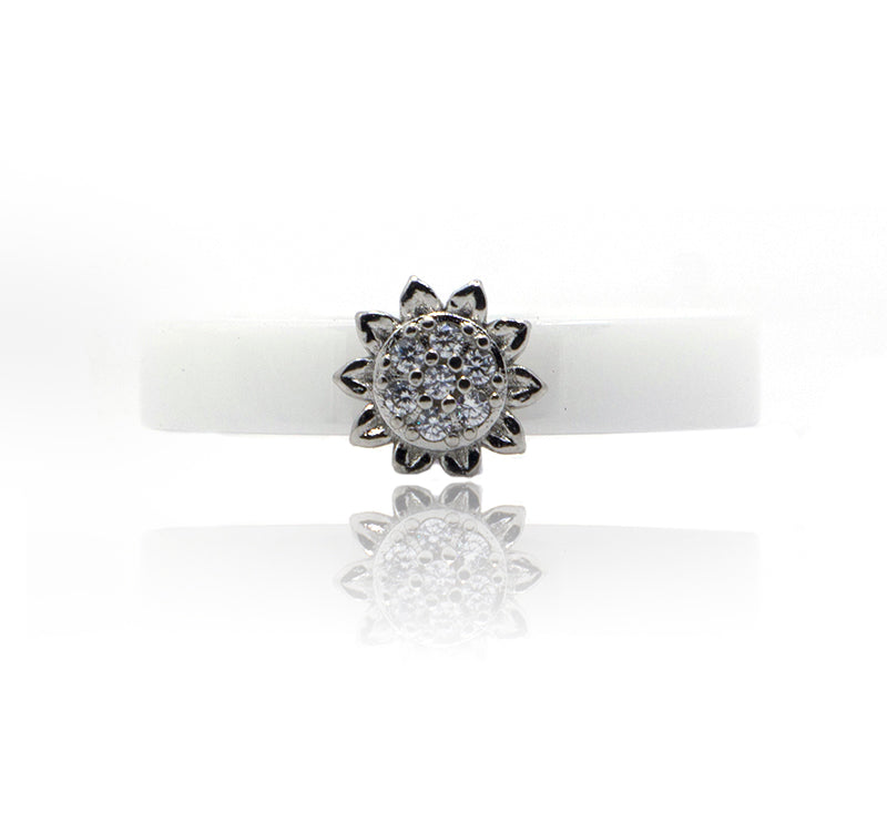 Florus Ceramic Silver 925 Ring