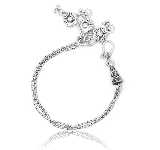 Dangling Daisy Silver 925 Bracelets