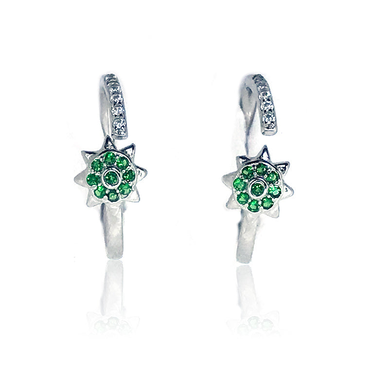 Green Star Silver 925 Toe Ring