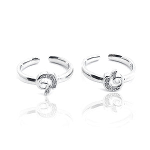 Dazzle Circle Silver 925 Toe Ring