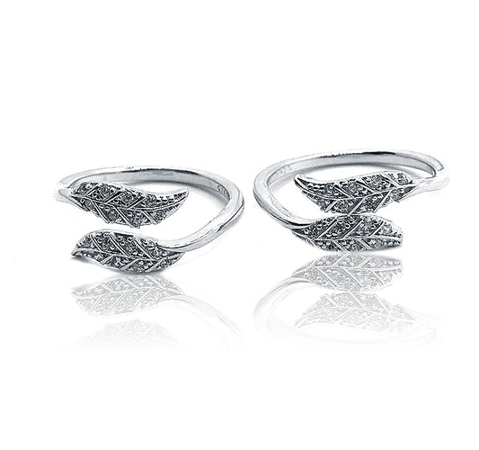 Willow Leaves Silver 925 Toe Ring