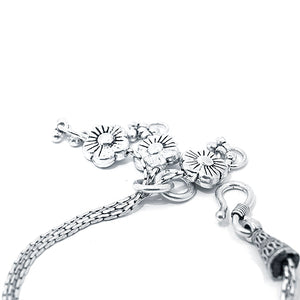 Dangling Daisy Silver 925 Bracelets