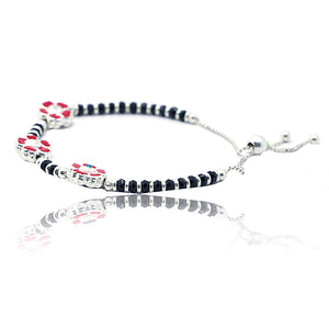 Red Petunia Silver 925 Bracelet Baby