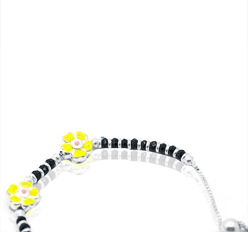 Yellow Petunia Silver 925 Bracelet Baby