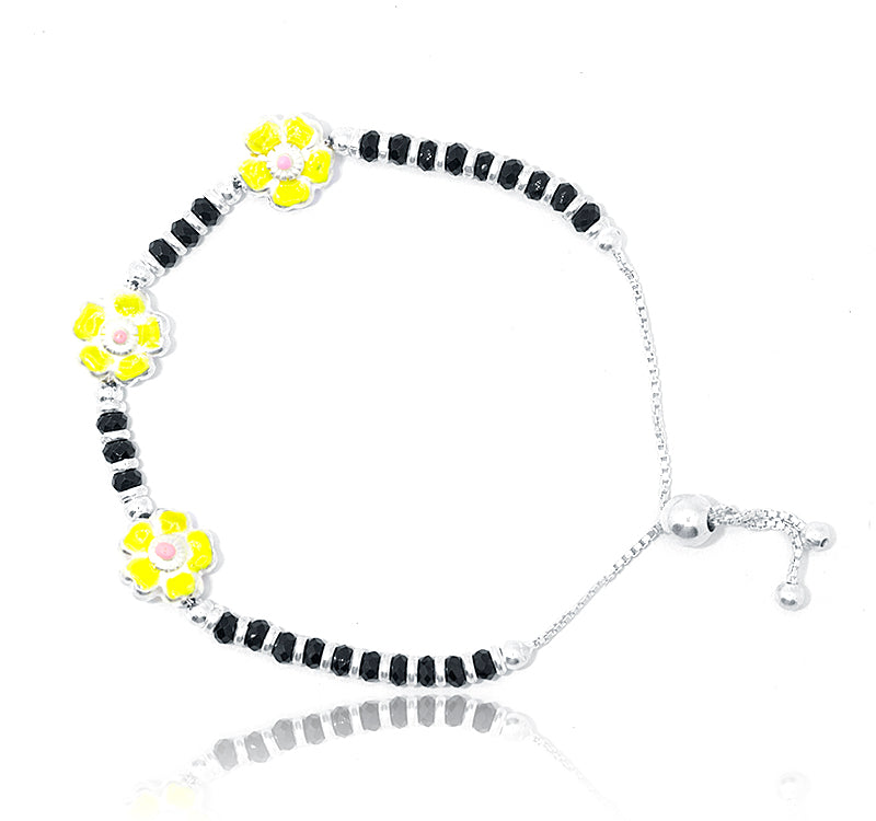 Yellow Petunia Silver 925 Bracelet Baby