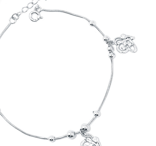 Butterfly Charms Silver 925 Bracelets