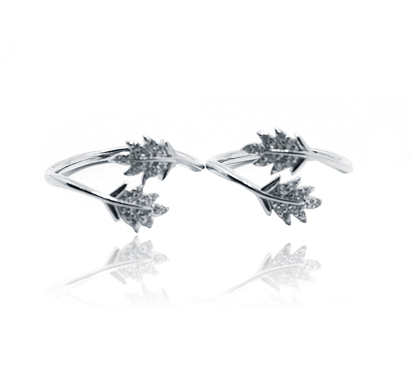 Exora Leaf Silver 925 Toe Ring