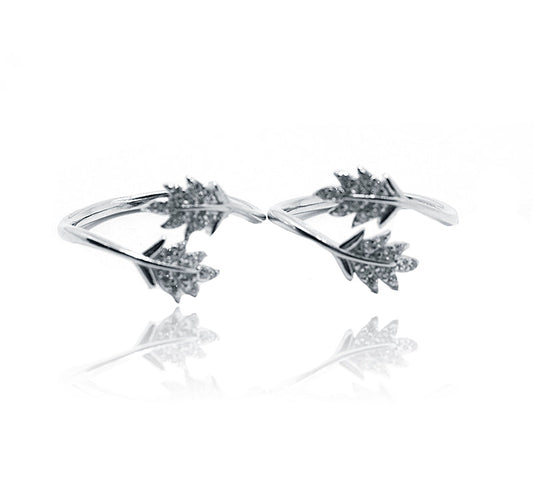 Exora Leaf Silver 925 Toe Ring