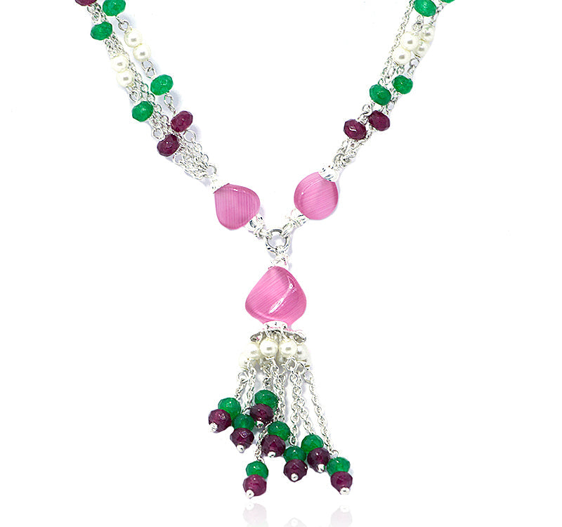 Shradha Silver 925 Necklace Set