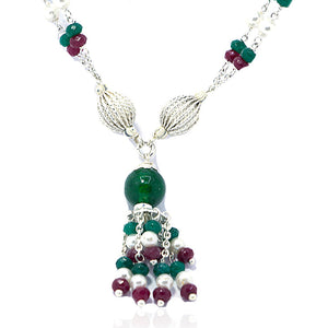 Meera Silver 925 Necklace Set