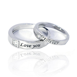 Studded Couple Ring Silver 925 Rings