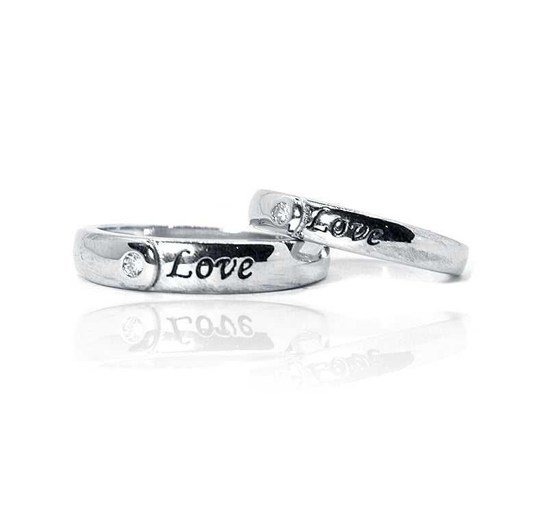 Valentine Couple Ring Silver 925 Rings