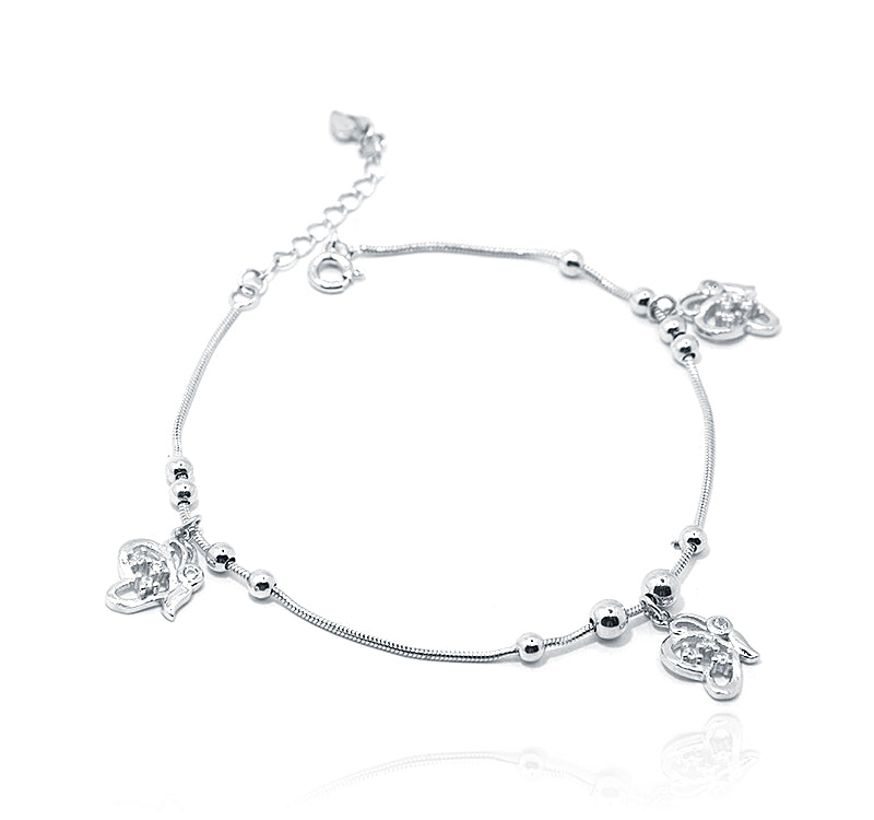 Butterfly Charms Silver 925 Bracelets