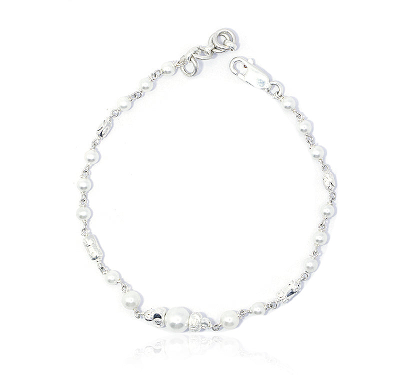 White Pearls Silver 925 Bracelet