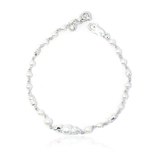 White Pearls Silver 925 Bracelet