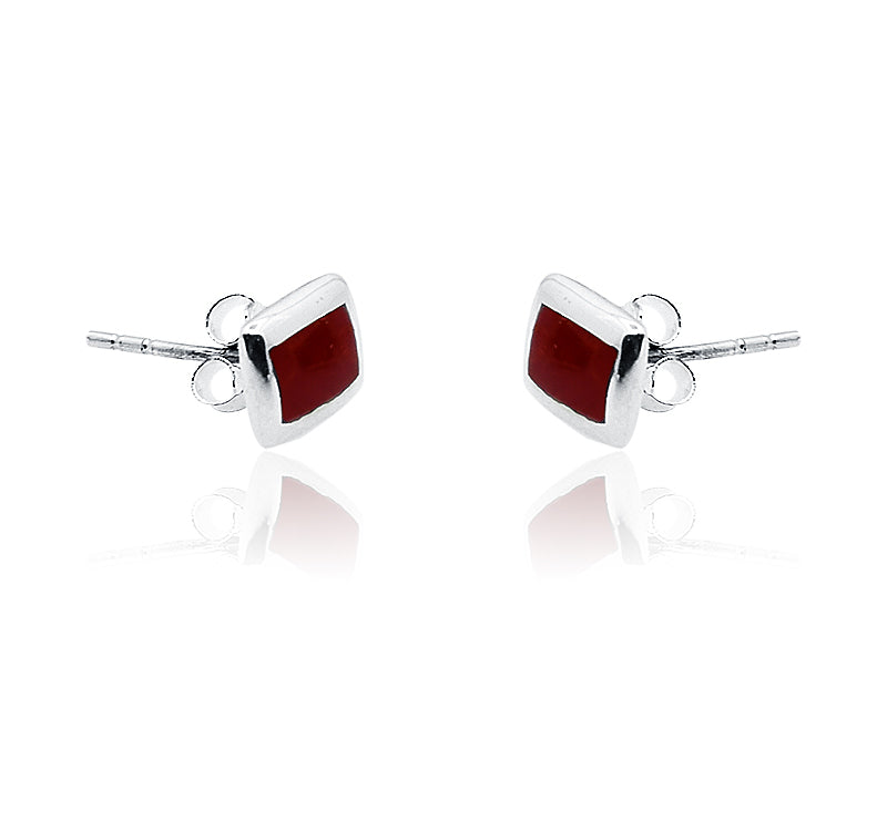 Aarzoo Red Silver 925 Earring