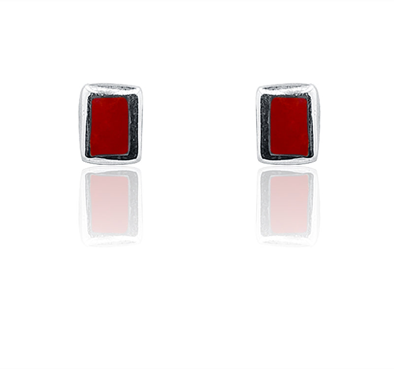 Aarzoo Red Silver 925 Earring