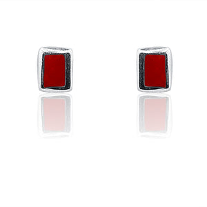 Aarzoo Red Silver 925 Earring