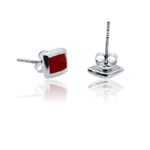 Aarzoo Red Silver 925 Earring