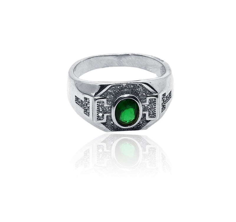 Beautiful Green Silver 925 Ring