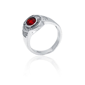 Red Stunner Silver 925 Ring