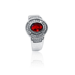 Red Stunner Silver 925 Ring