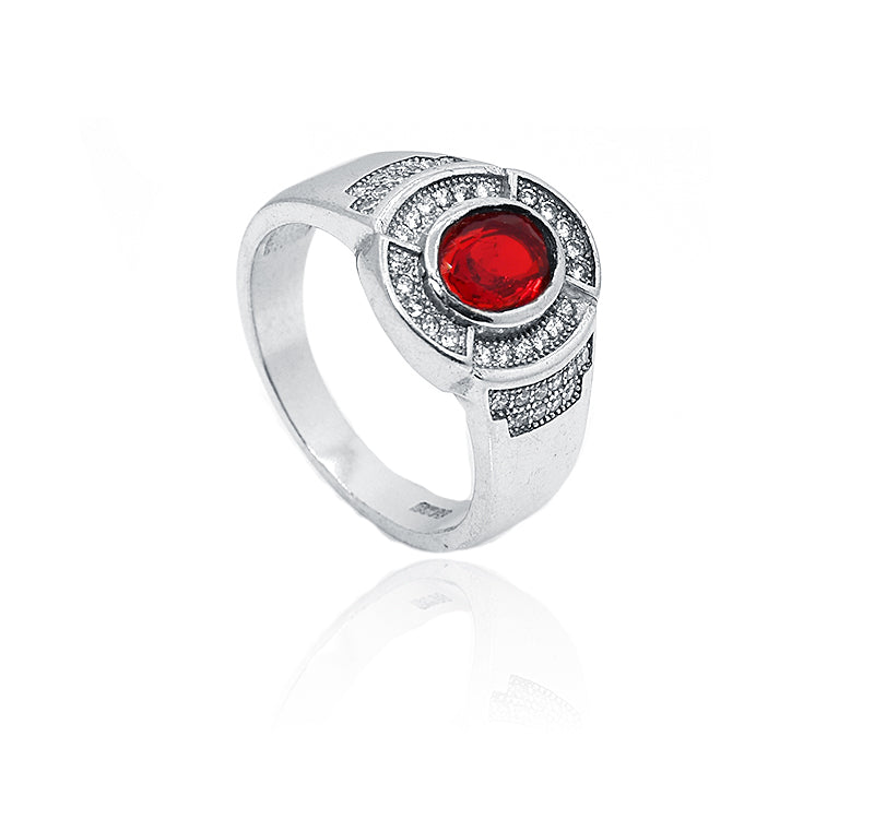 Red Stunner Silver 925 Ring