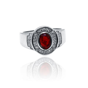 Red Stunner Silver 925 Ring