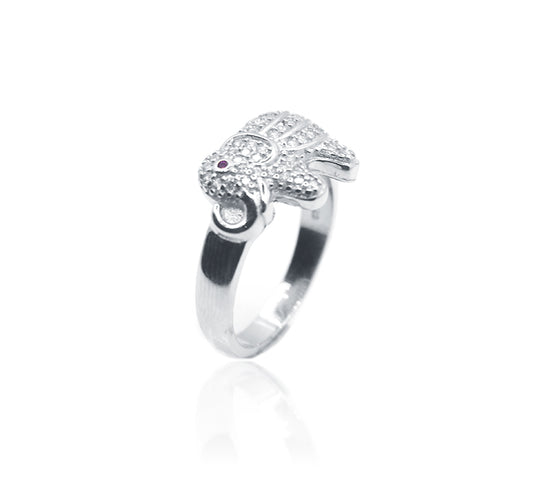 The Elephant  Silver 925 Ring