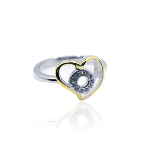 Mokshi Heart Silver 925 Ring